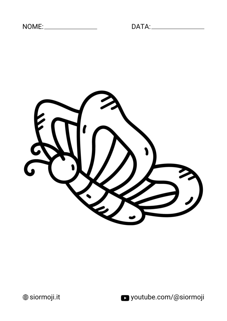 Farfalla da colorare 3