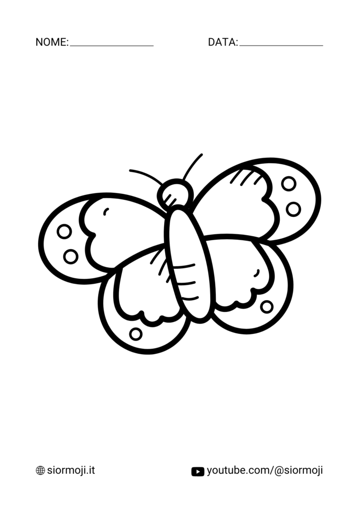 Farfalla da colorare 2