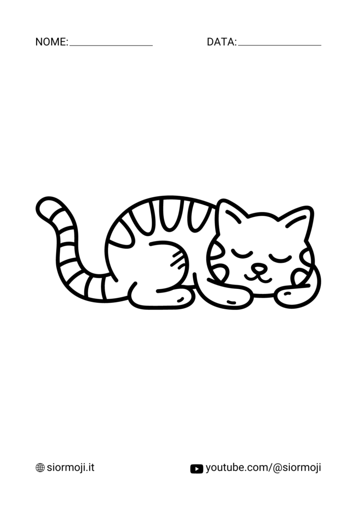 Gatto da colorare