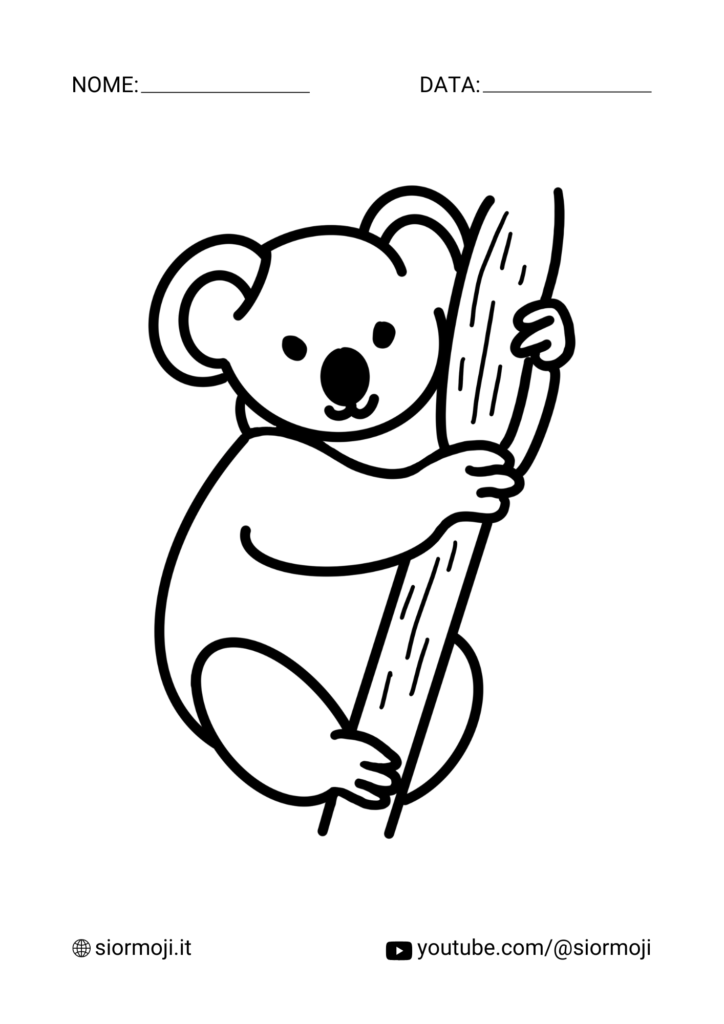 Koala da colorare