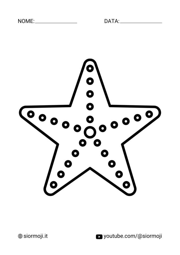 Stella Marina da colorare