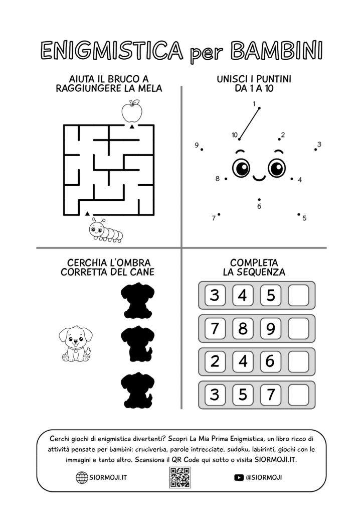 Enigmistica per Bambini stampa gratis pdf